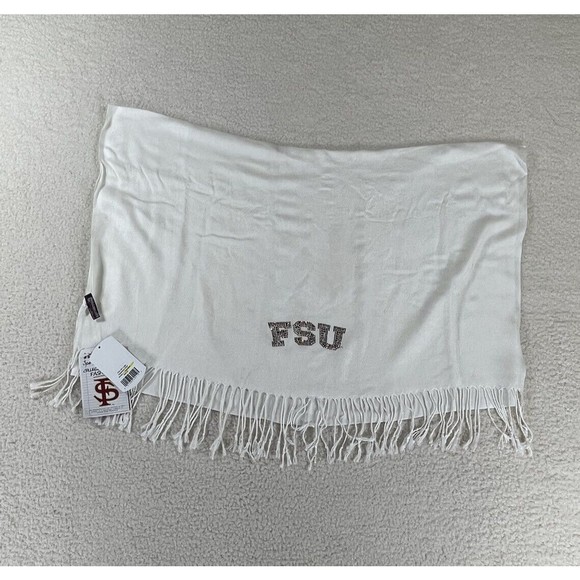 Collegiate‎ Fashionista  Florida State Seminoles Women's White Pashmina Scarf - Picture 1 of 9